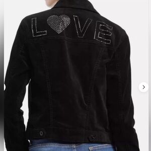 EV1 Ellen DeGeneres Black Velvet "Love" Jacket 3XL